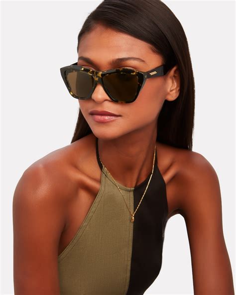 rectangular cat eye sunglasses.